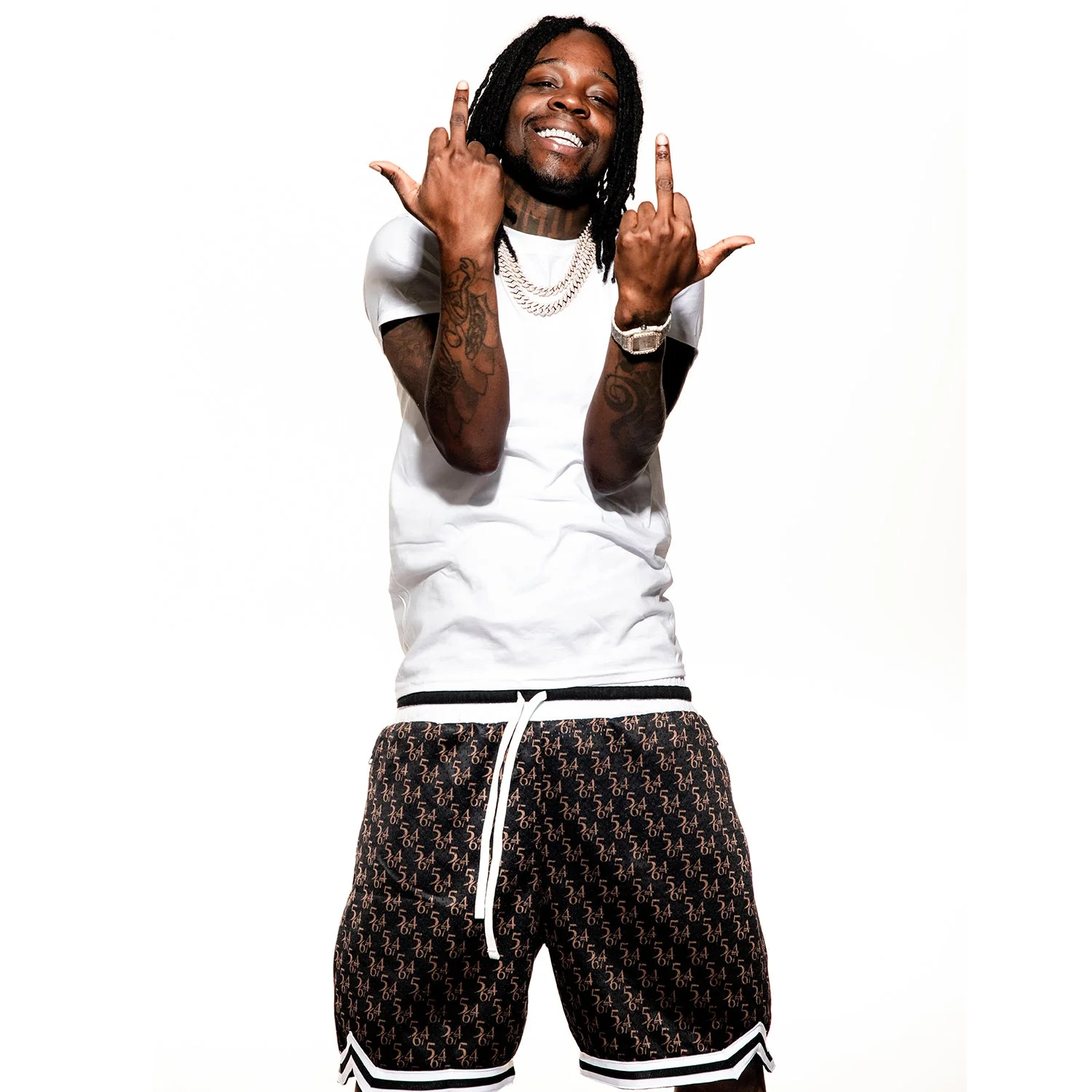Cash Kidd - 5674 AOP Mesh Shorts - Image 4
