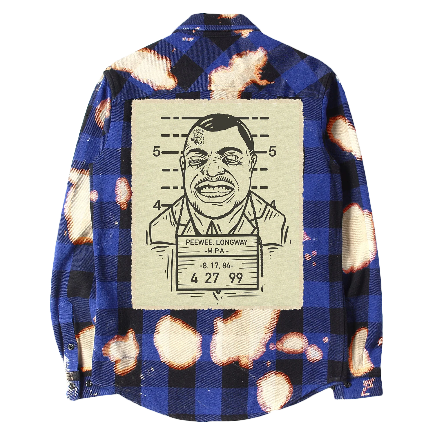Longway Sinatra Blue Splattered Flannel - Image 2
