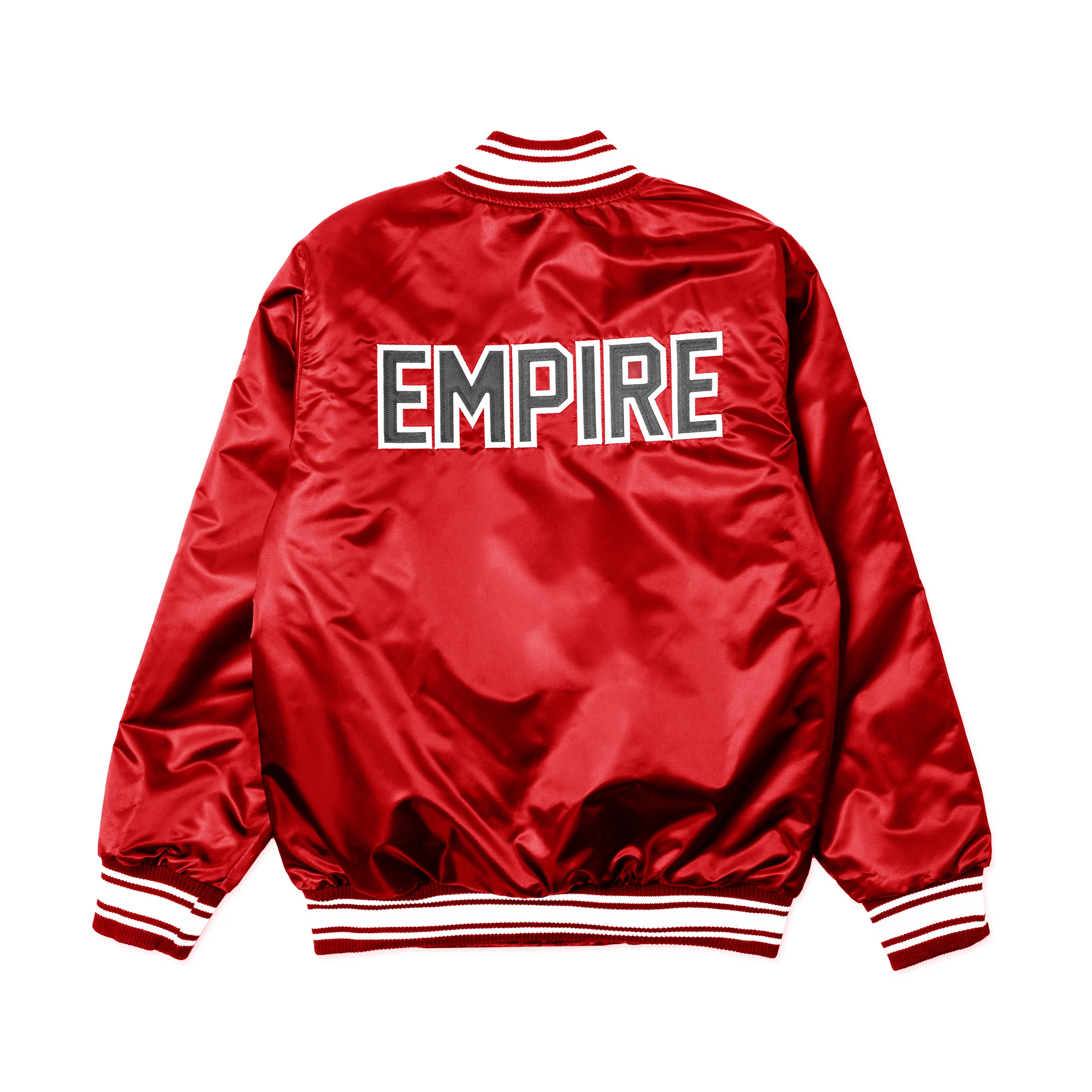 EMPIRE All-Star Satin Starter Jacket (Red) - Image 2