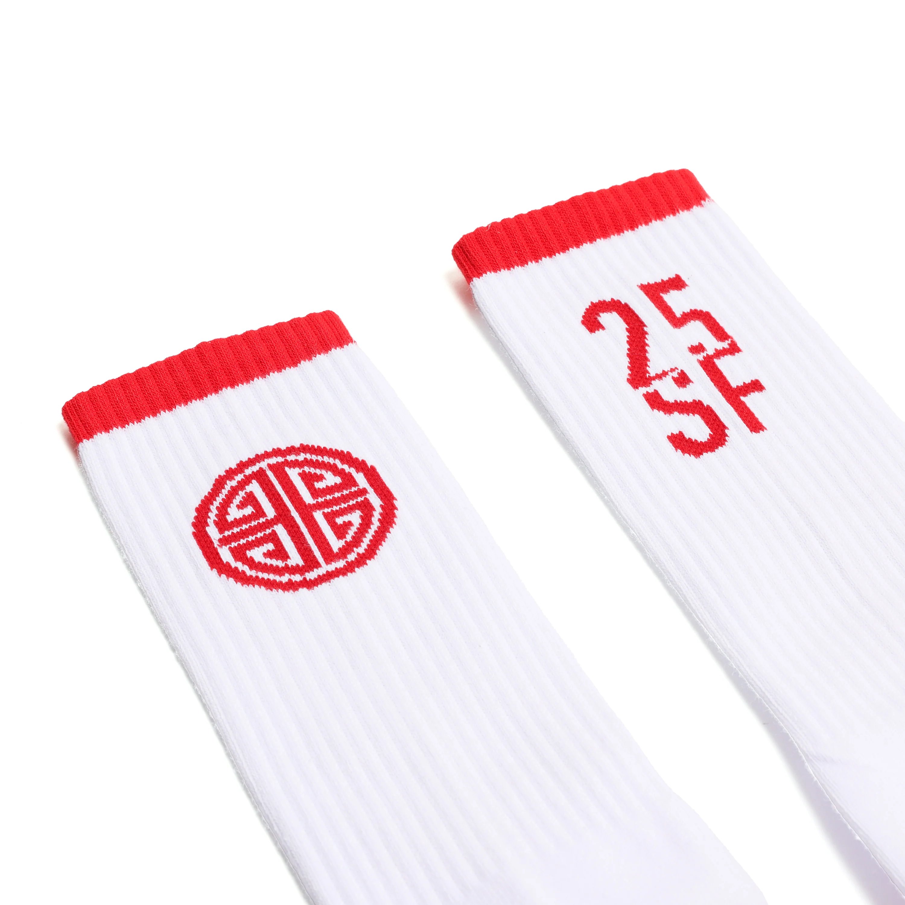 EMPIRE All-Star Socks (White/Red) - Image 2