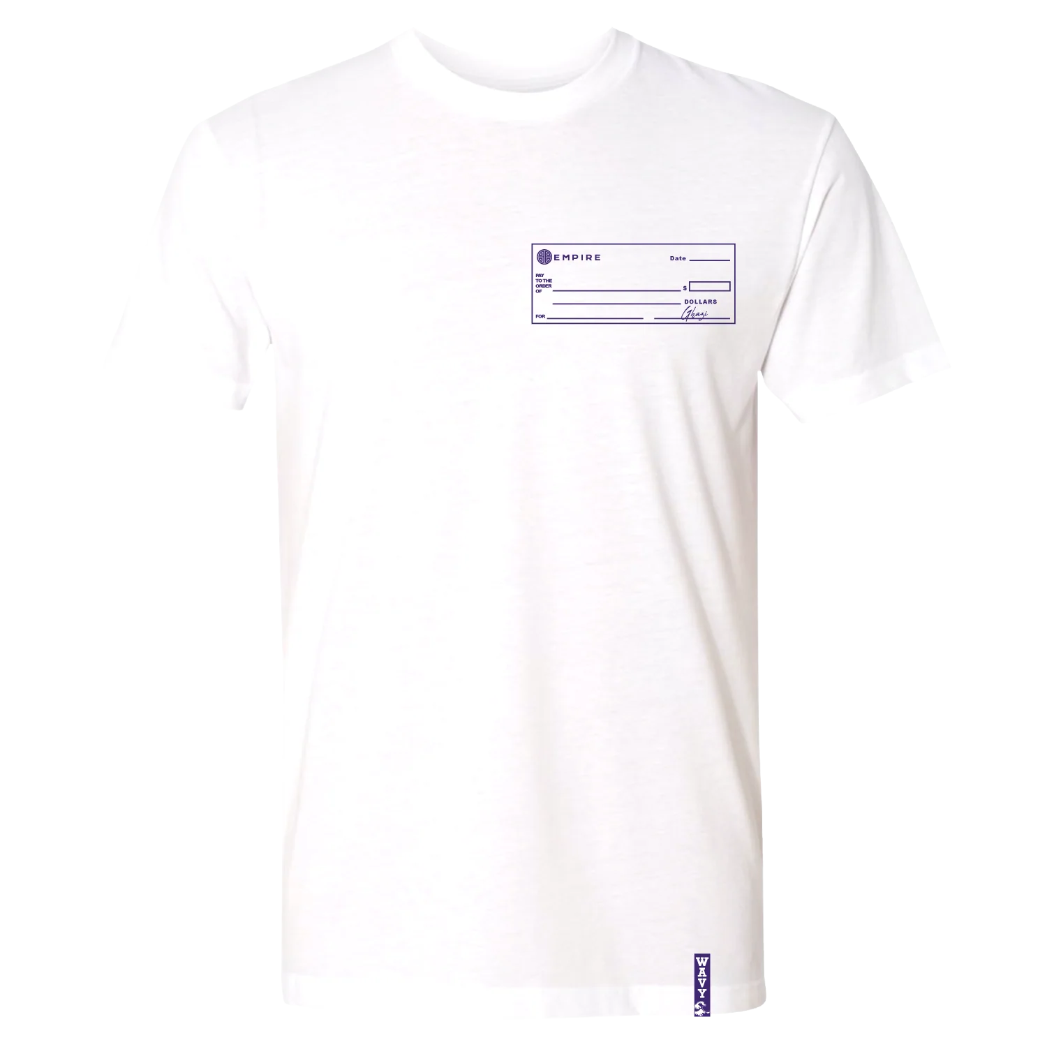 EMPIRE Checks White T-Shirt