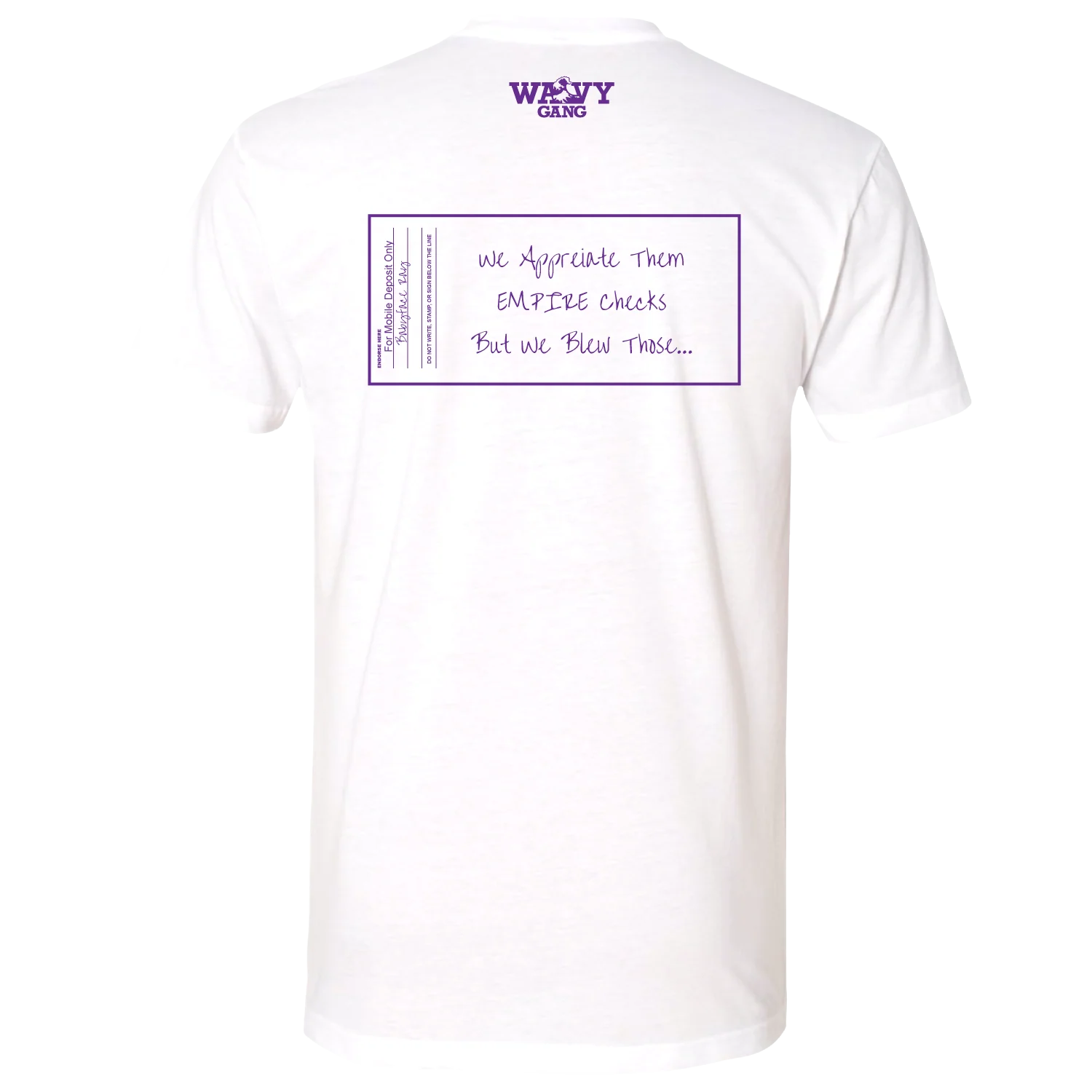 EMPIRE Checks White T-Shirt - Image 2