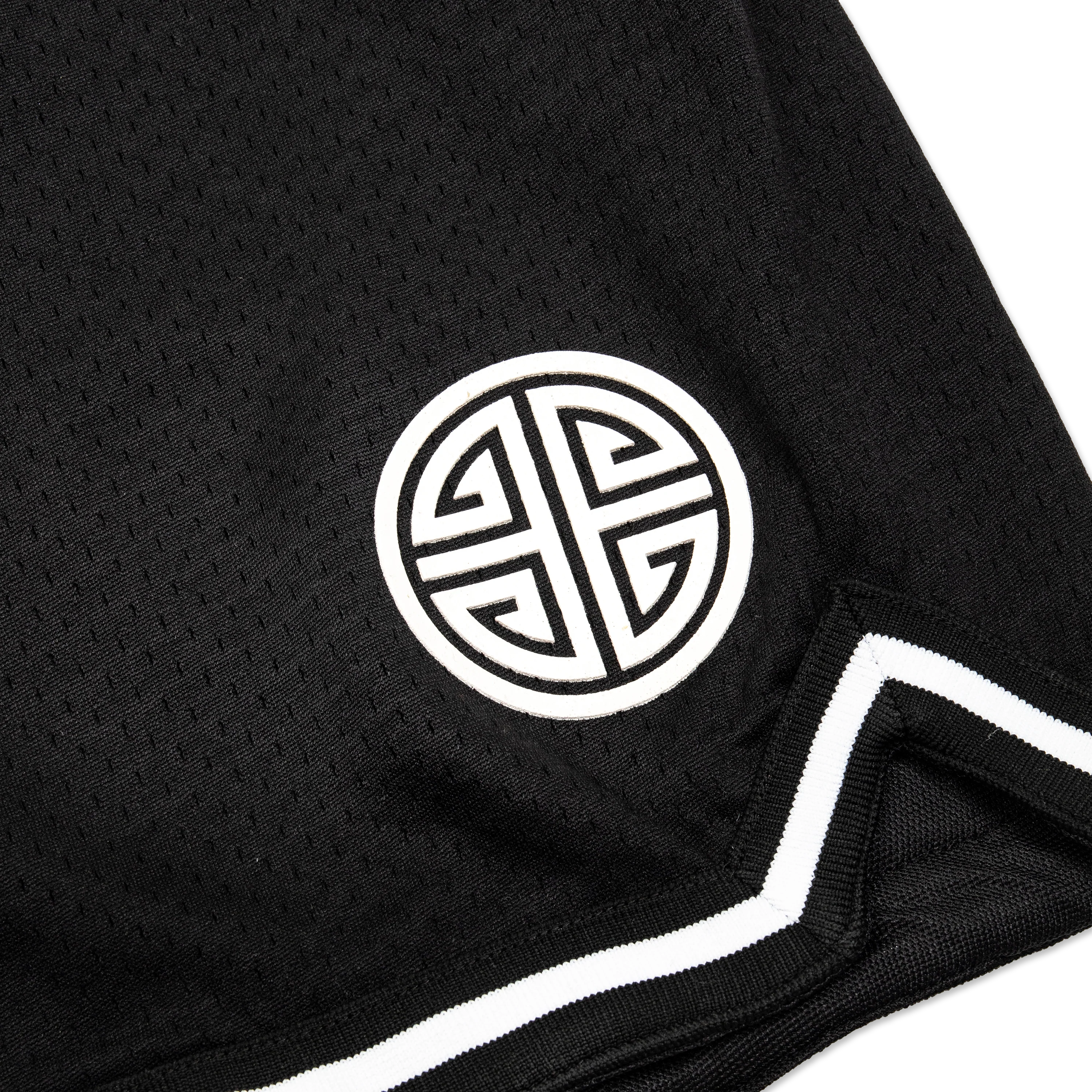 EMPIRE Hoop Shorts (Black/White) - Image 2