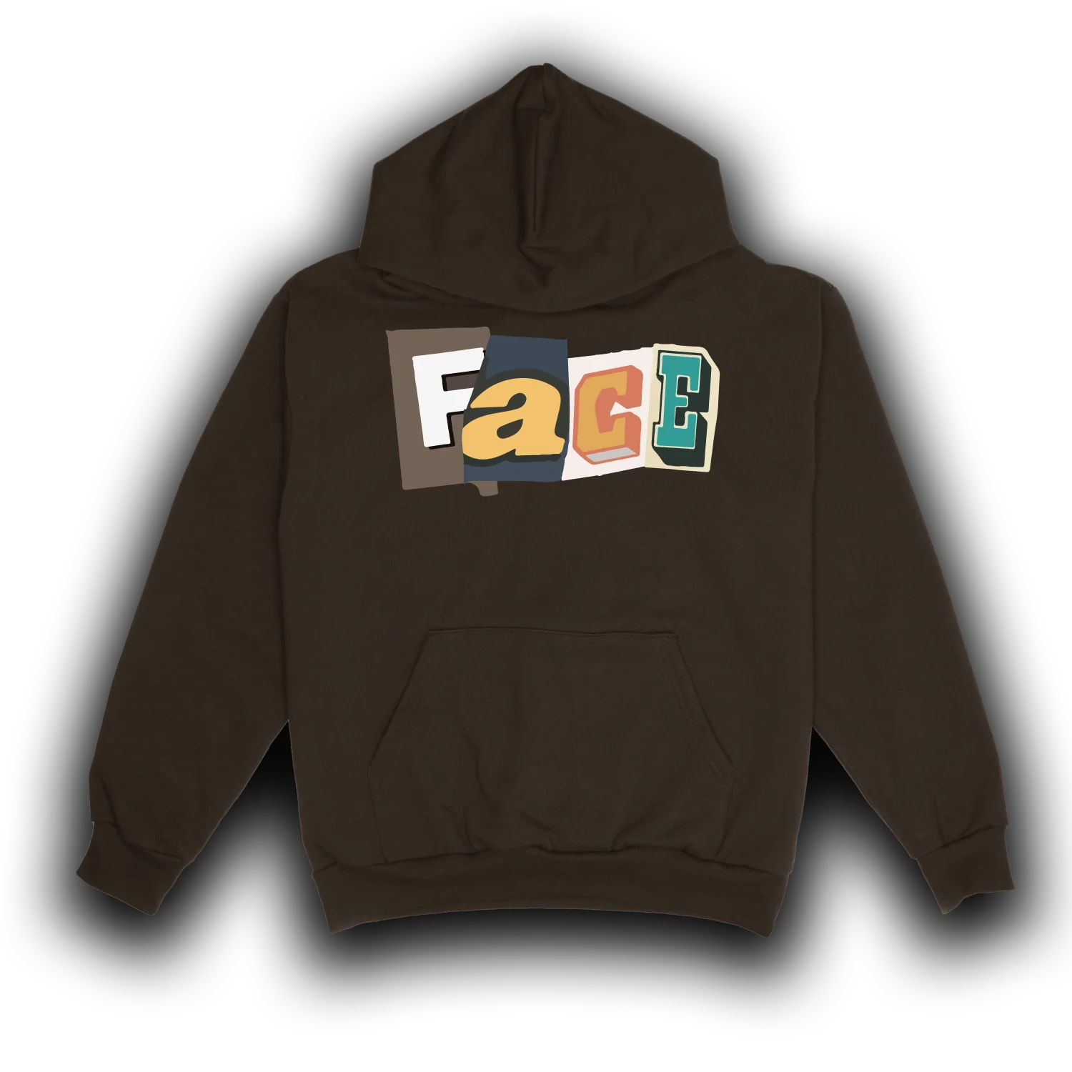 FACE Hoodie (Brown) - Image 2