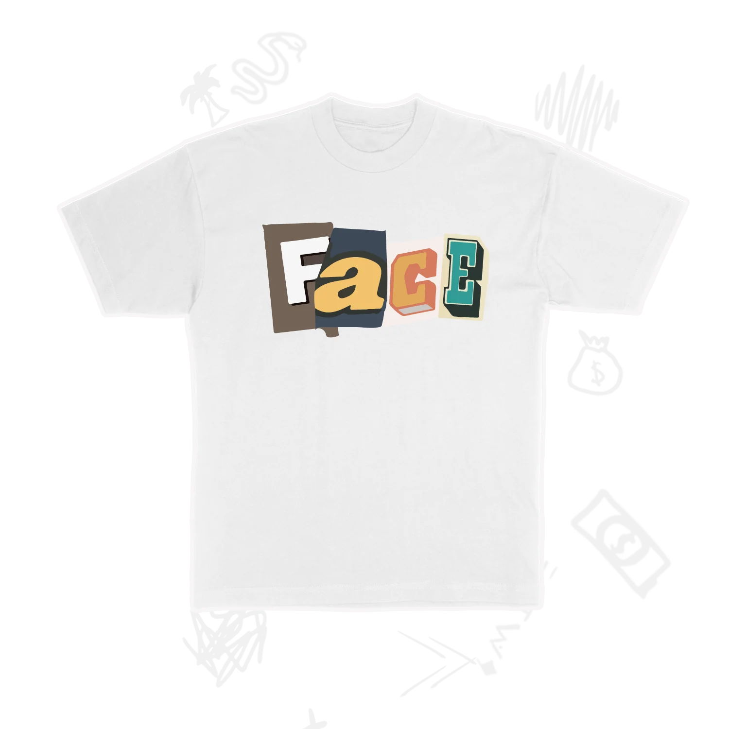 FACE T-shirt (White) - Image 2