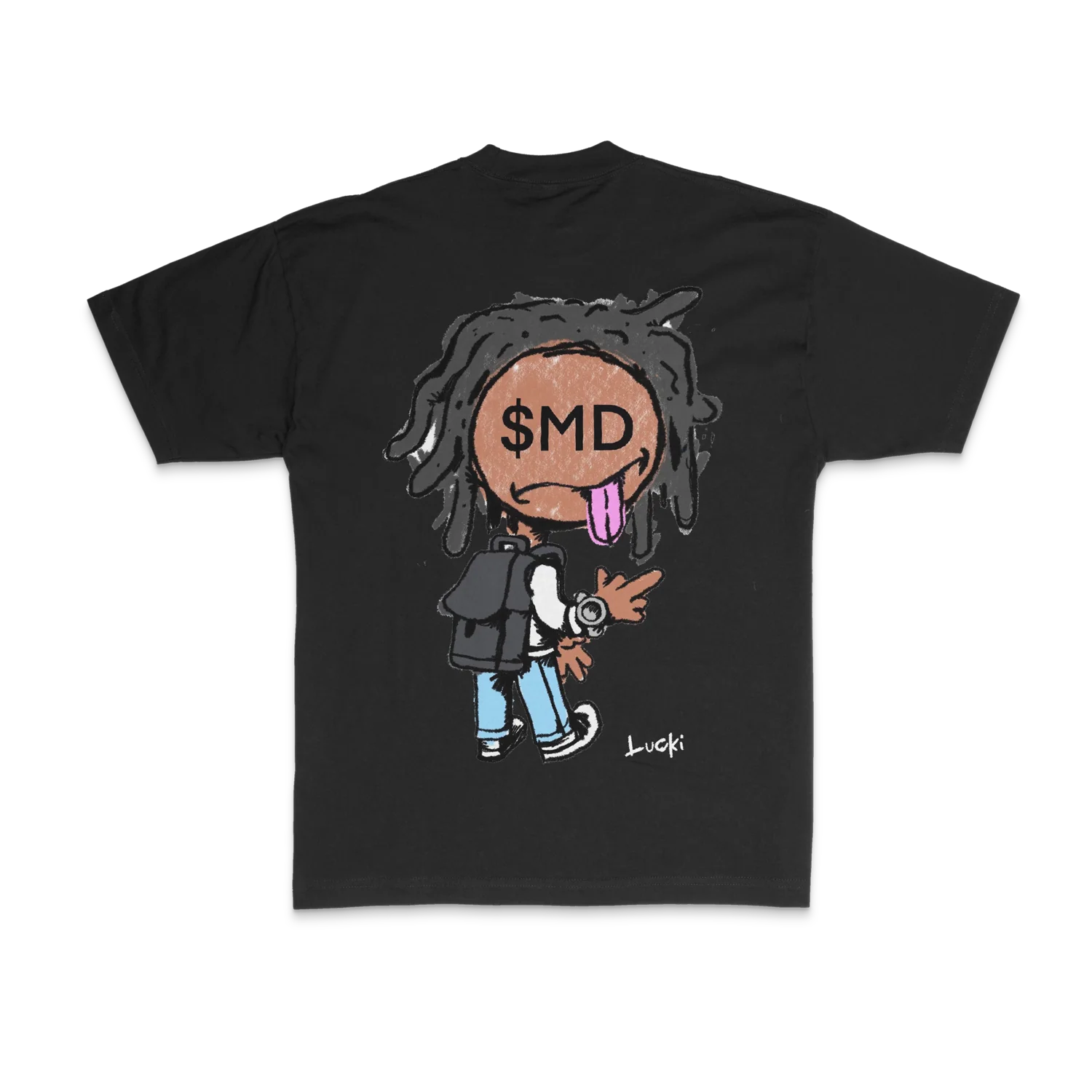 SMD Lucki T-Shirt (Black) - Image 2
