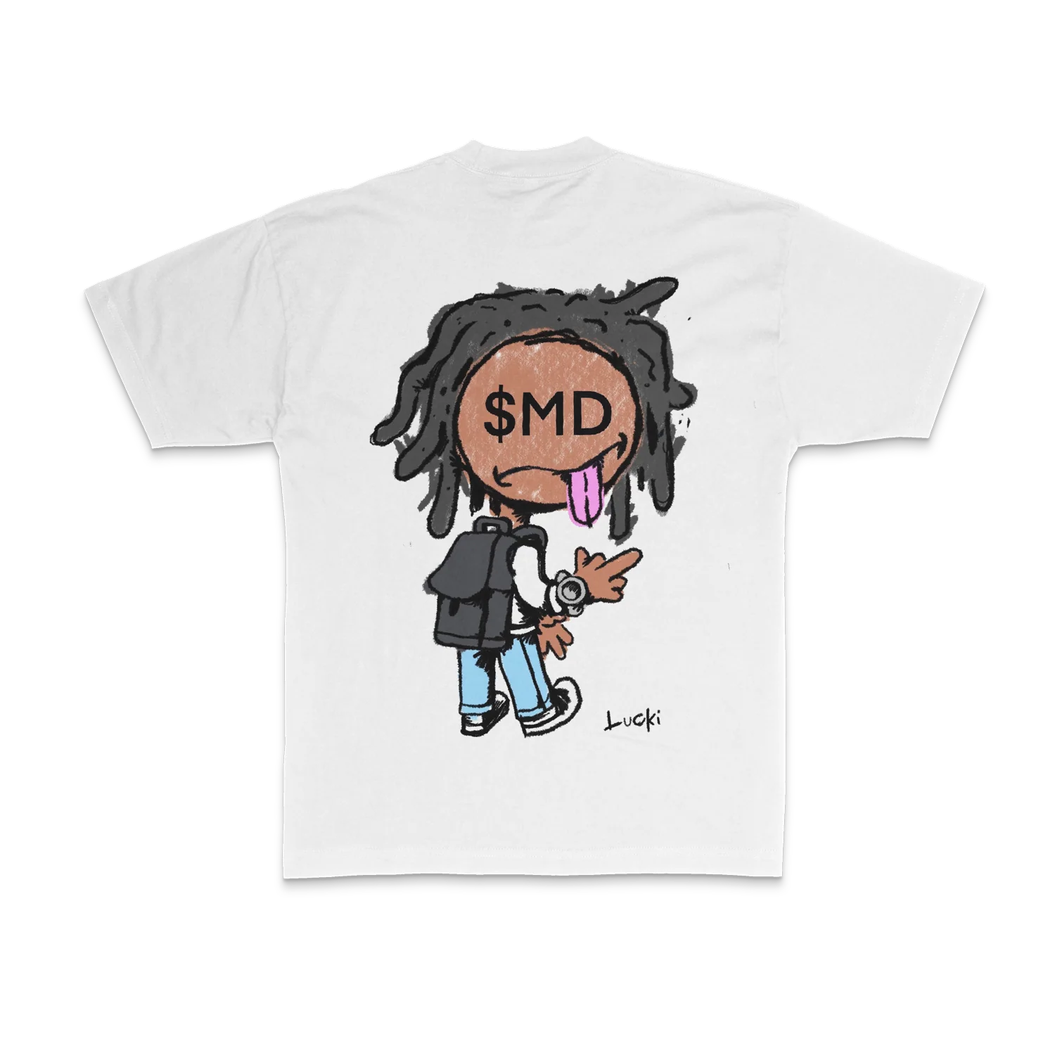 SMD Lucki T-Shirt (White) - Image 2
