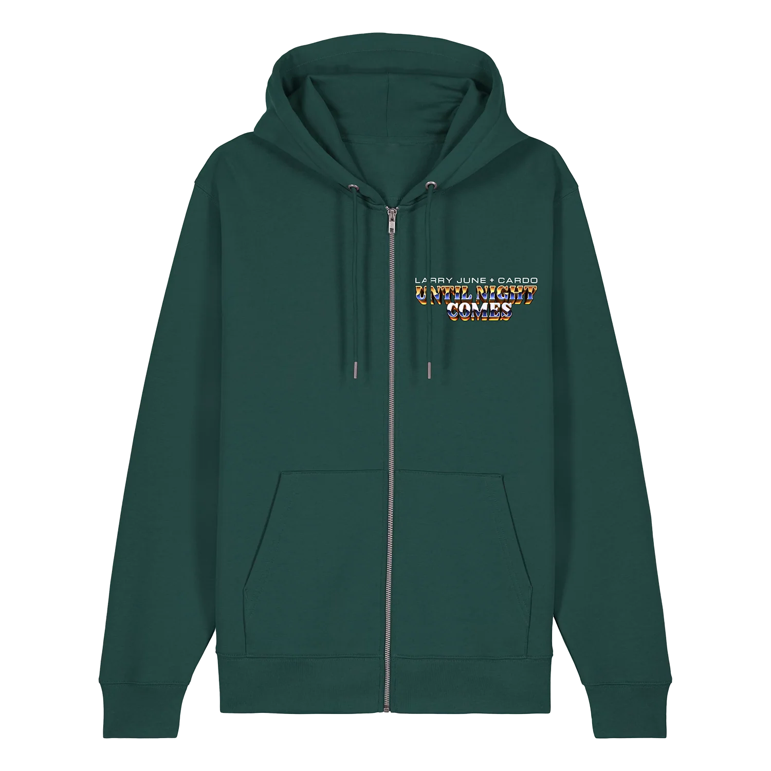 Until Night Comes - Cityscape Zip Hoodie (Pine Green) - Image 2