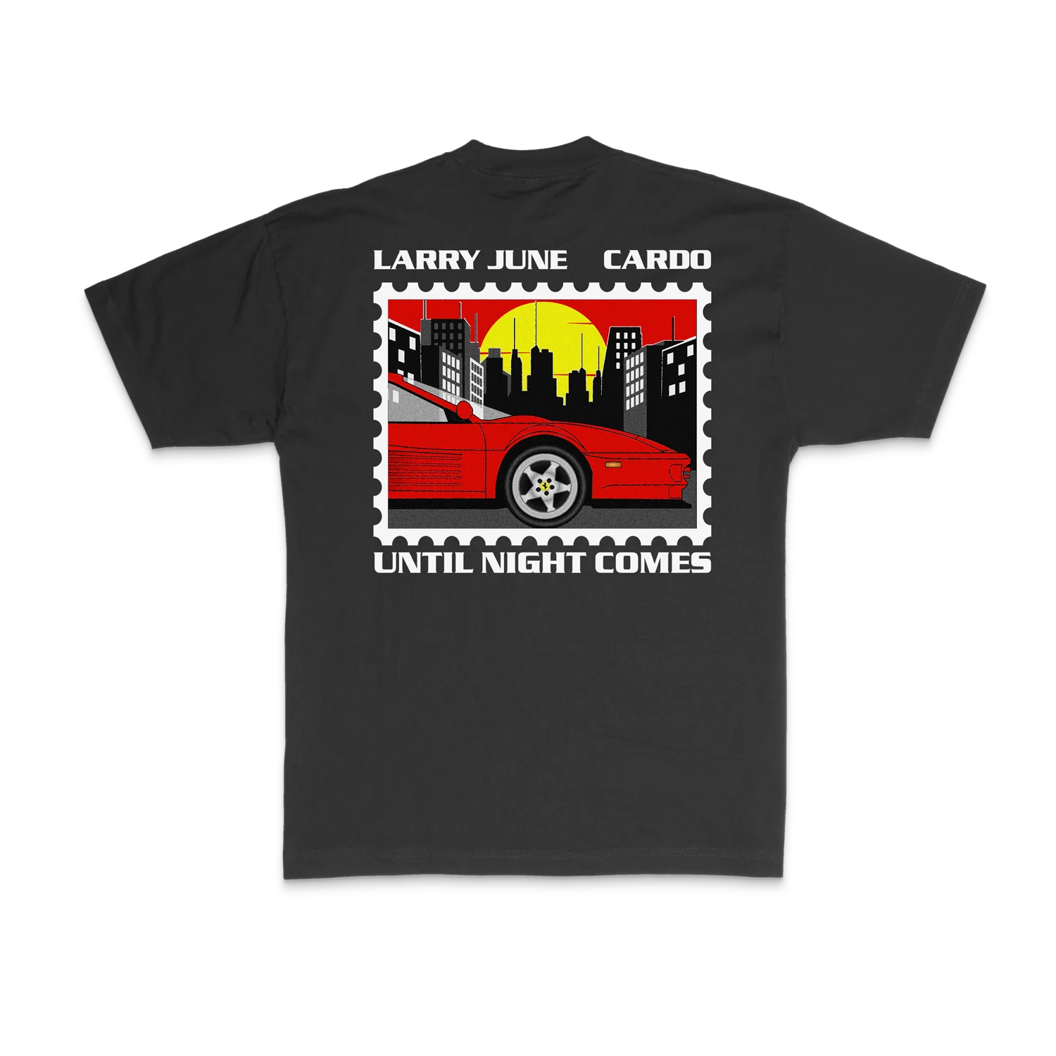 Until Night Comes - Postage T-Shirt (Black)