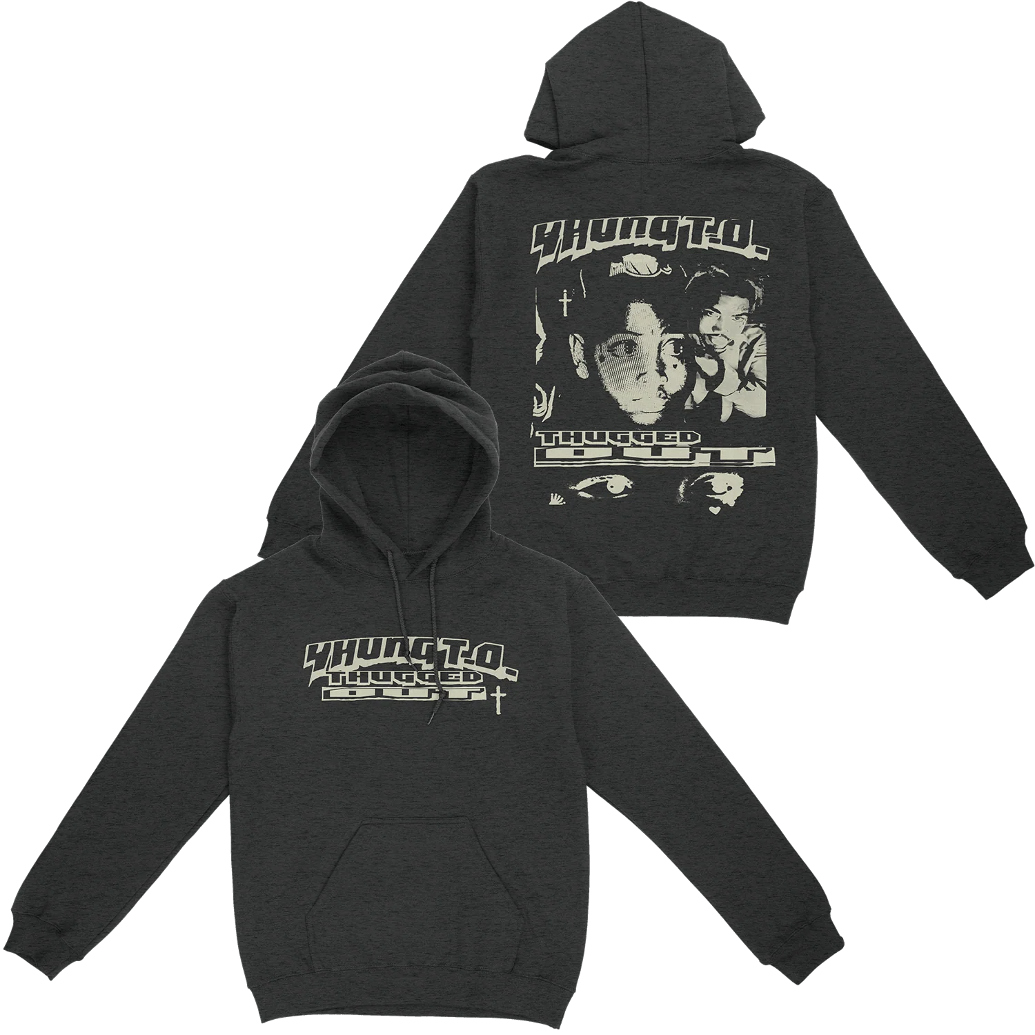 Yhung T.O. - Thugged Out Charcoal Hoodie + Download